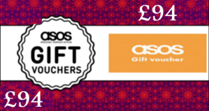 asos gift voucher ASOS Gift Voucher £98 - Fast email delivery - UK ONLY